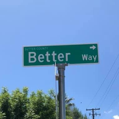 Better Way Street Sign